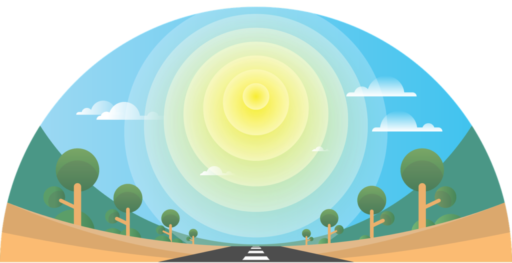 太陽に続く道
